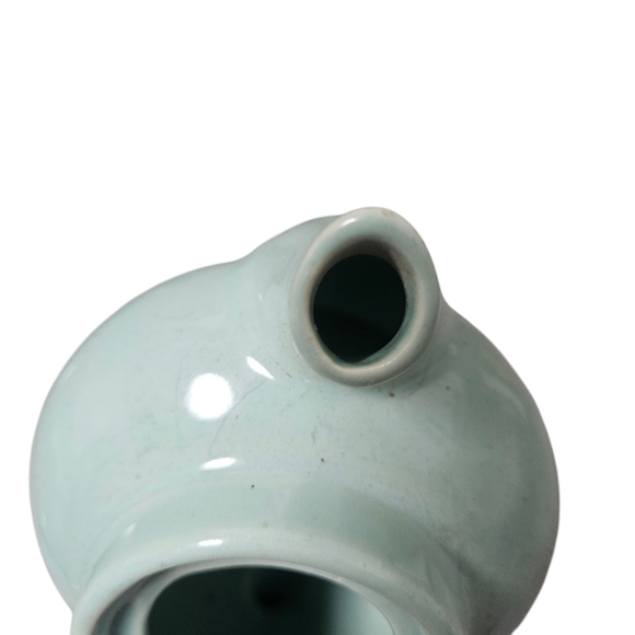 Vintage Tiffany Blue MCM Hall Teapot - No Lid - Repurposed as planter!!! EUC!!!! - Picture 9 of 9